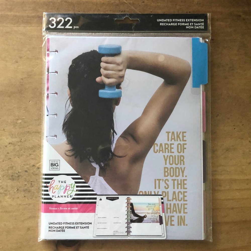 Happy Planner Classic Undated Fitness Extension